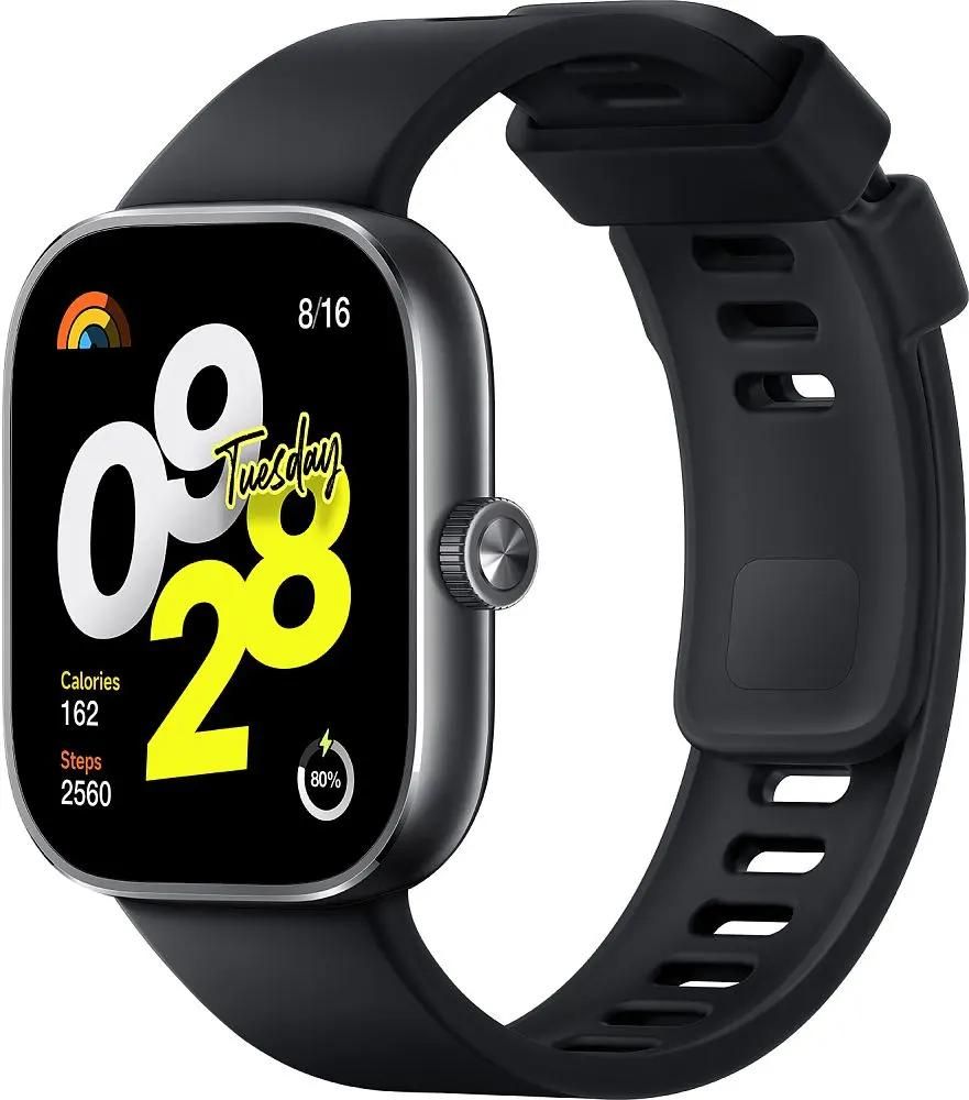 Смарт-часы Xiaomi Redmi Watch 4,  1.97",  черный/черный [bhr7854gl]